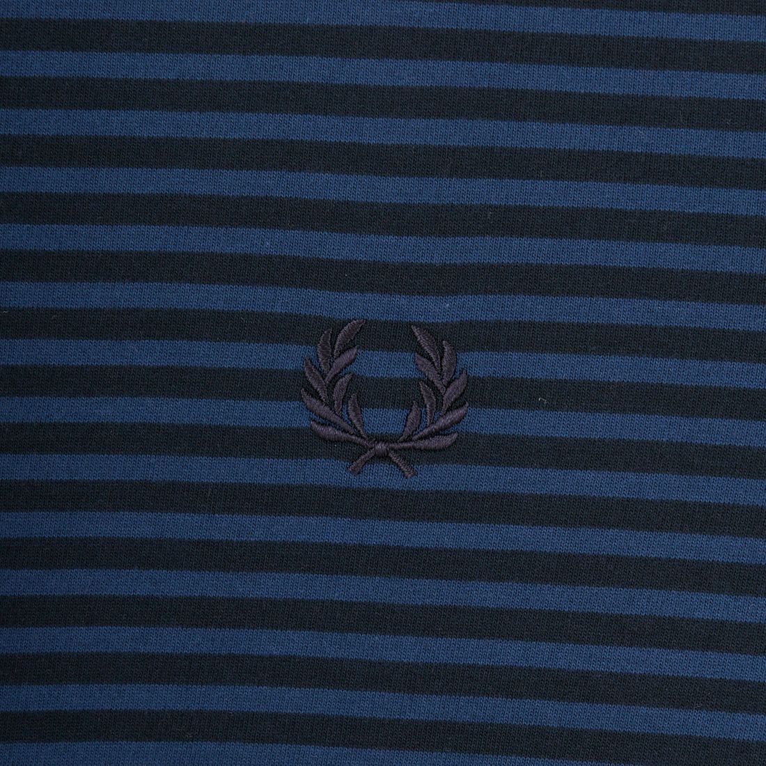 FRED PERRY [フレッドペリー] ファインストライプ ヘビーウエイトTシャツ [M6581] Y92 NAVY/T