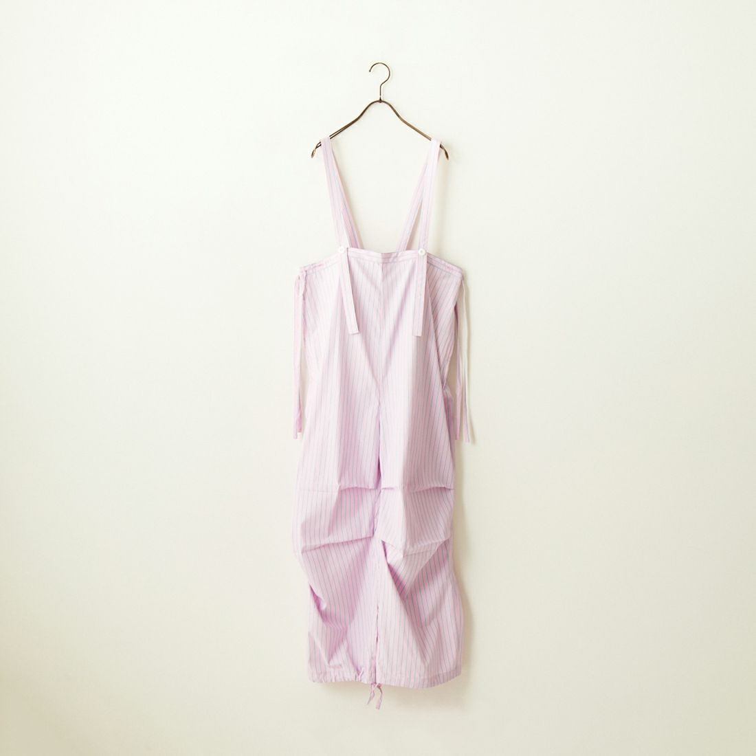 UNIVERSAL OVERALL [ユニバーサルオーバーオール] 別注 ストライプ柄サスペンダーパンツ [U2412800IN-JF] PINK