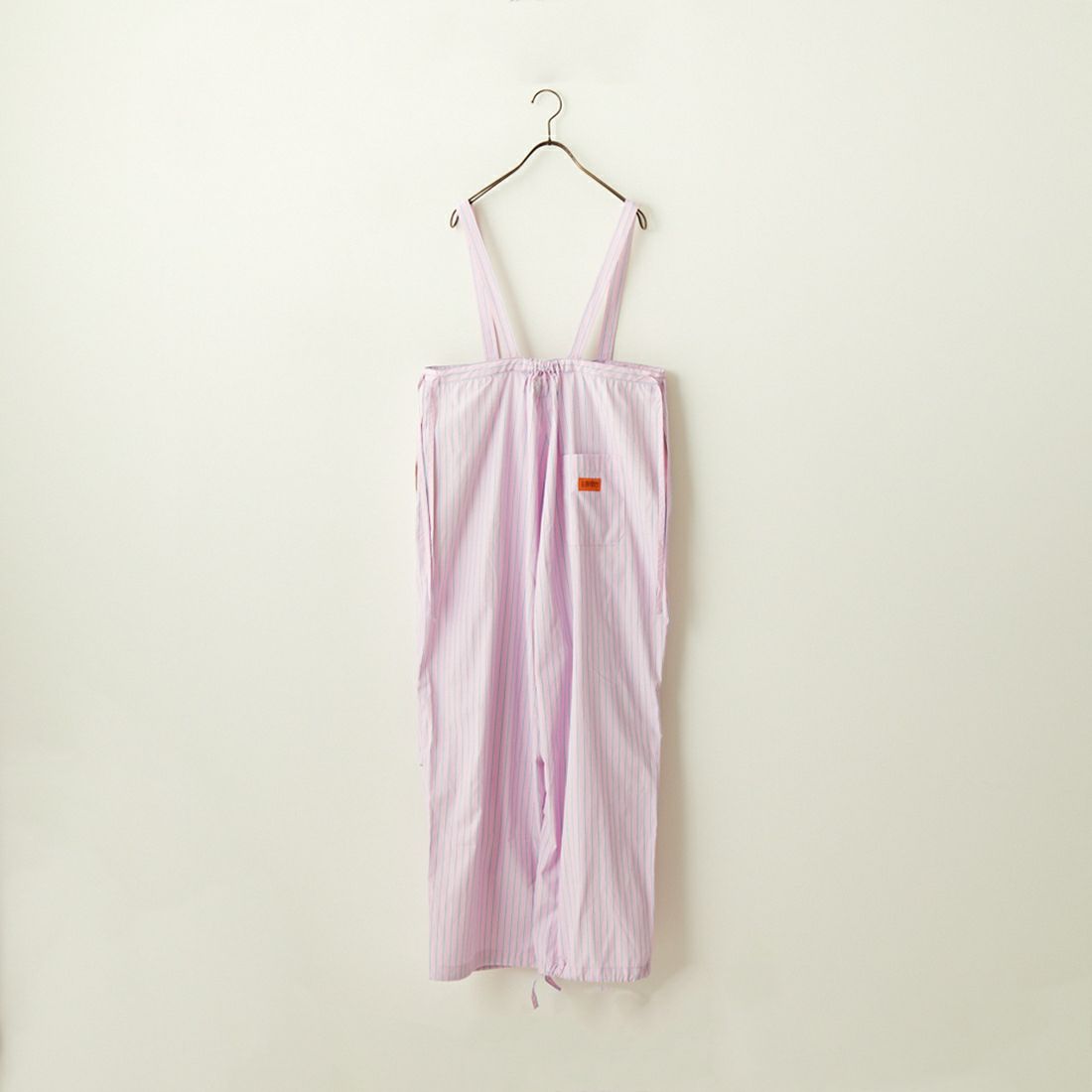 UNIVERSAL OVERALL [ユニバーサルオーバーオール] 別注 ストライプ柄サスペンダーパンツ [U2412800IN-JF] PINK