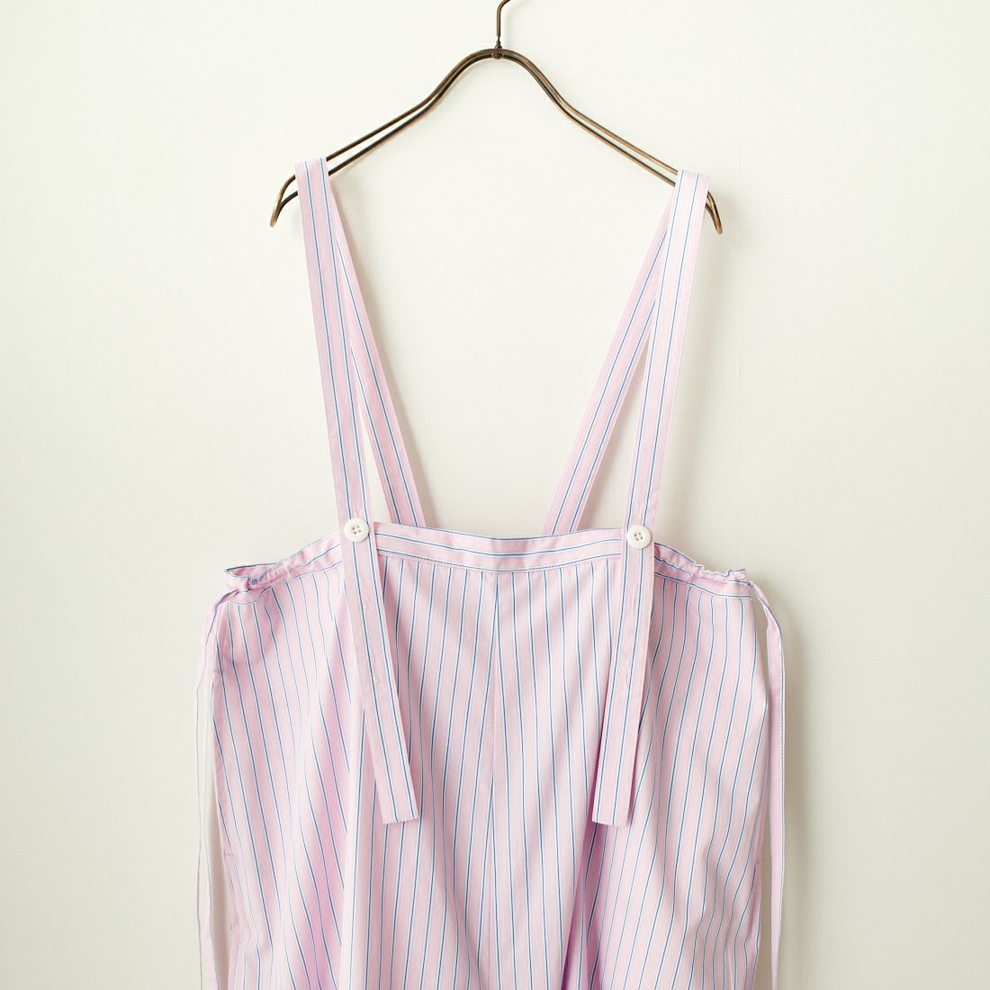 UNIVERSAL OVERALL [ユニバーサルオーバーオール] 別注 ストライプ柄サスペンダーパンツ [U2412800IN-JF] PINK