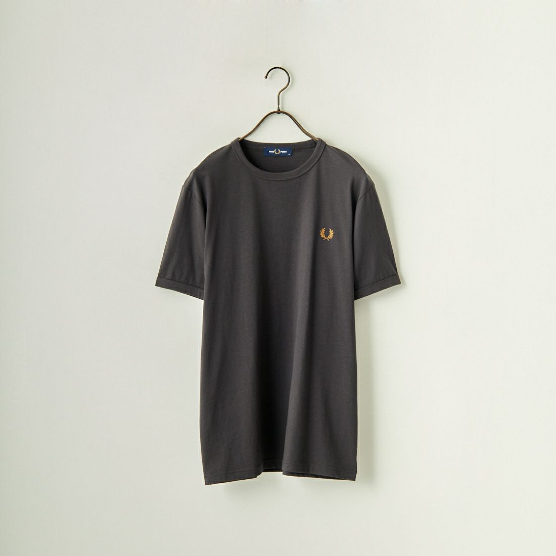 FRED PERRY [フレッドペリー] ワンポイントロゴ刺繍 ショートスリーブ リンガーTシャツ [M3519] V07 ANCHGR