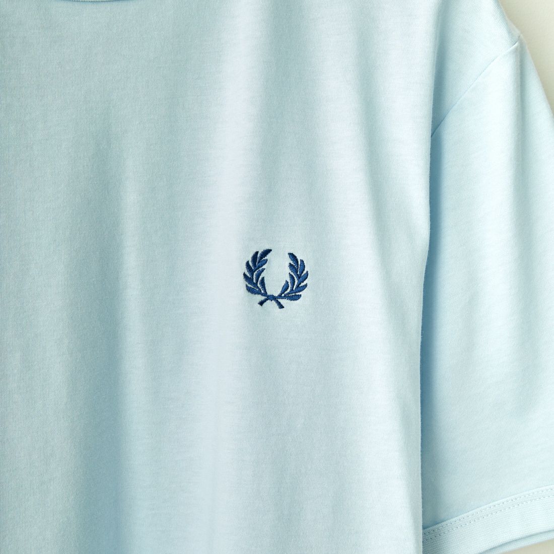 FRED PERRY [フレッドペリー] ワンポイントロゴ刺繍 ショートスリーブ リンガーTシャツ [M3519] V08 LGICE