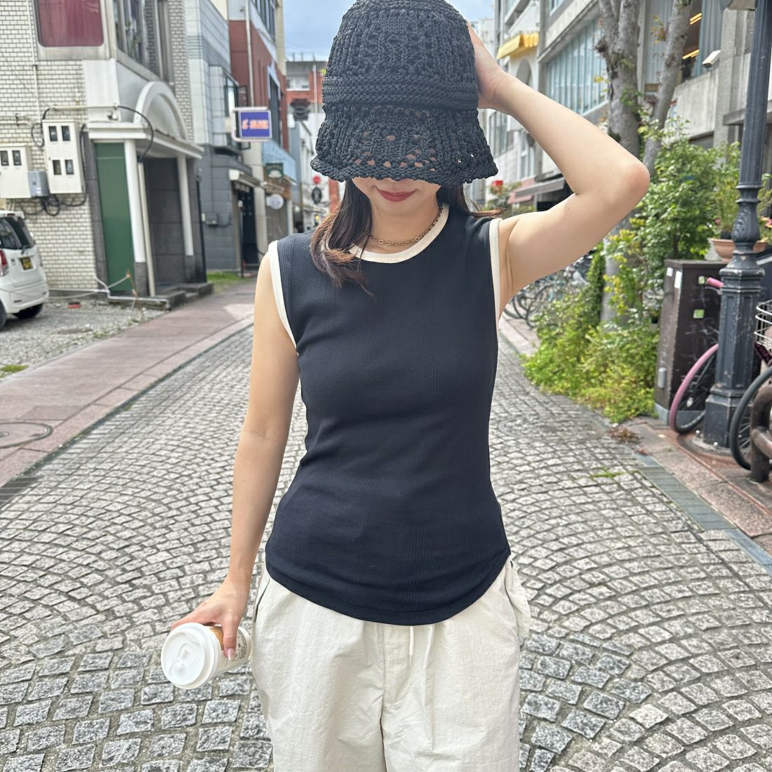 BLACK&&モデル身長：163cm 着用サイズ：F&&