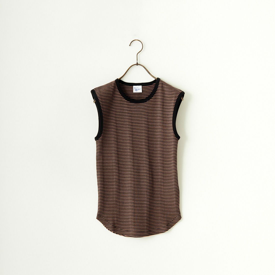 Robert P.Miller [ロバートピーミラー] 別注 パネルリブタンクトップ [RM241-2008IN-JF] BROWN