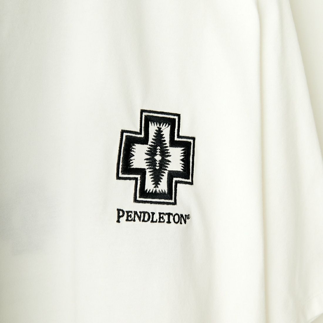 PENDLETON [ペンドルトン] 別注 ネイティブ柄バックプリント ショートスリーブTシャツ [4275-6218-JF] WHITE1