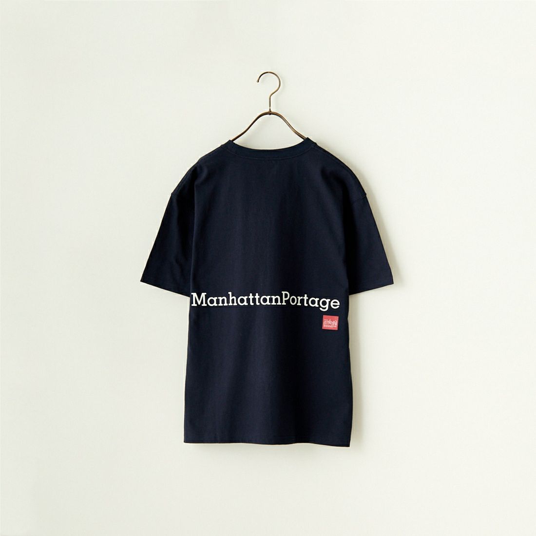 MANHATTAN PORTAGE [マンハッタンポーテージ] 別注 ポケット刺繍クルーネックTシャツ [24SSMP-IN48-JF] NAVY