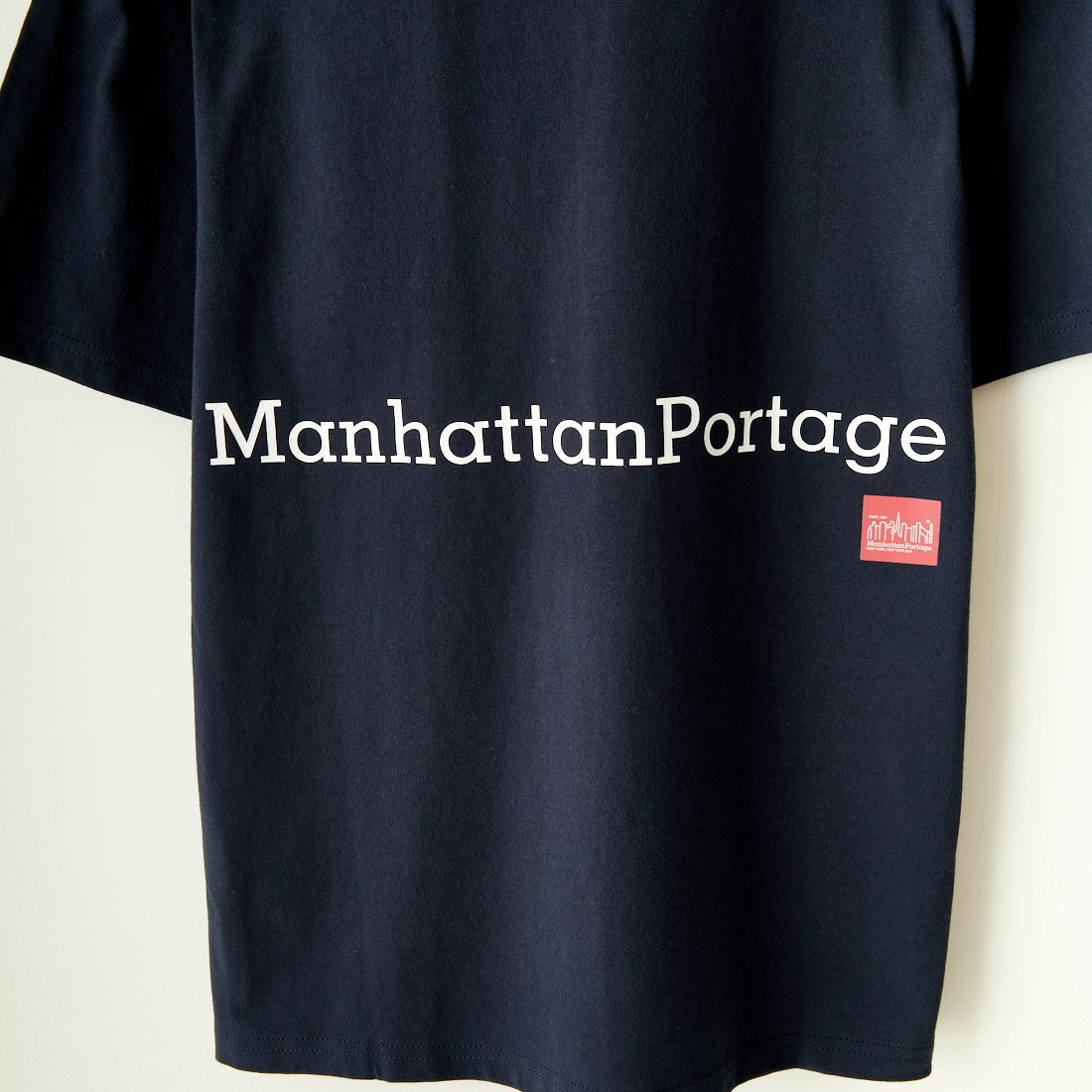 MANHATTAN PORTAGE [マンハッタンポーテージ] 別注 ポケット刺繍クルーネックTシャツ [24SSMP-IN48-JF] NAVY