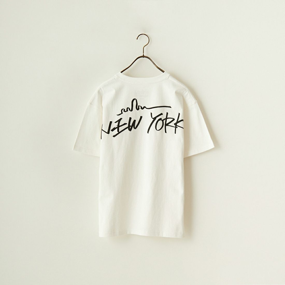 MANHATTAN PORTAGE [マンハッタンポーテージ] 別注 手書き風バックプリントTシャツ [24SSMP-IN49-JF] WHITE