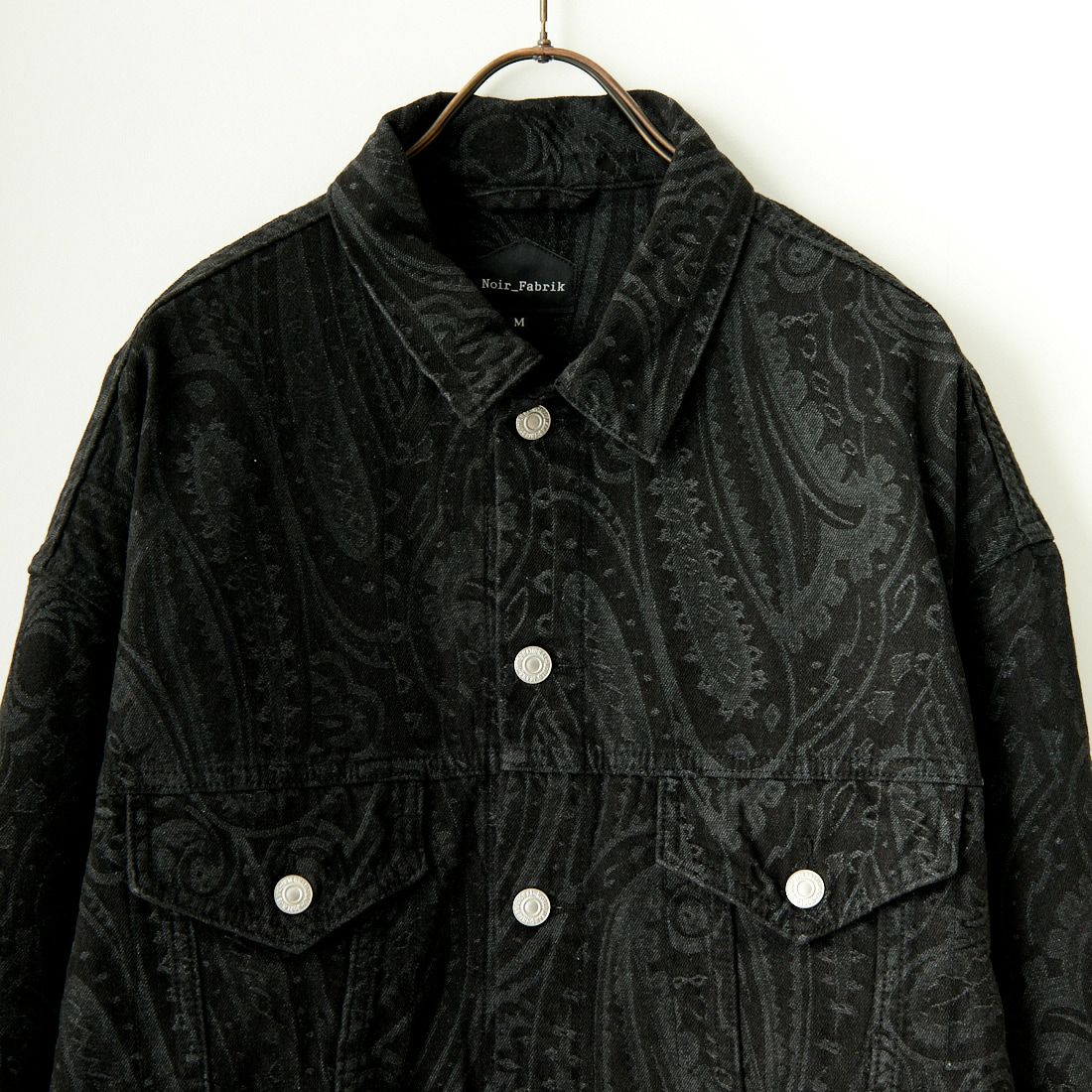 Noir Fabrik [ヌワールファブリック] デニムトラッカージャケット [NF-241-003] BLKﾍﾟｲｽﾞﾘｰ