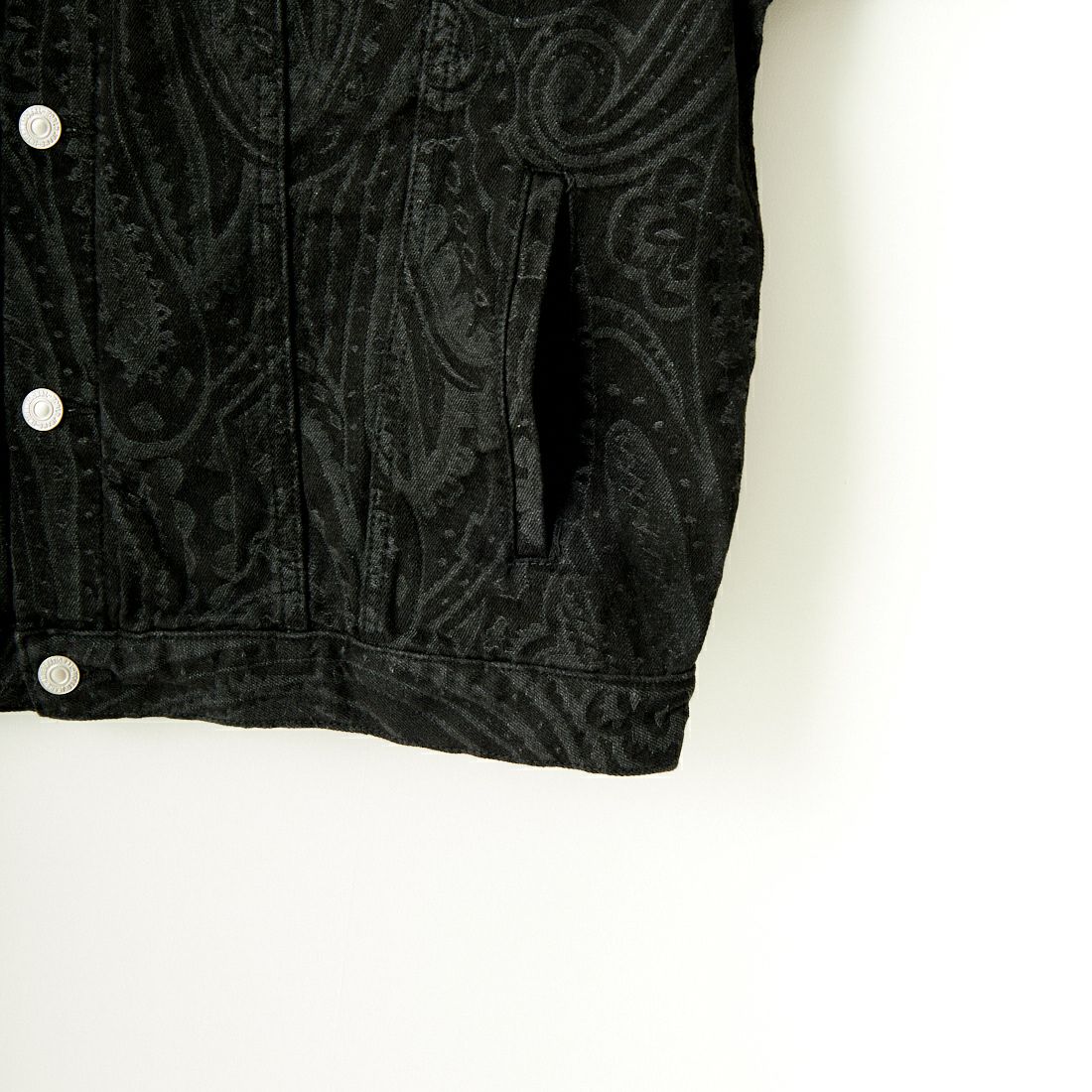 Noir Fabrik [ヌワールファブリック] デニムトラッカージャケット [NF-241-003] BLKﾍﾟｲｽﾞﾘｰ