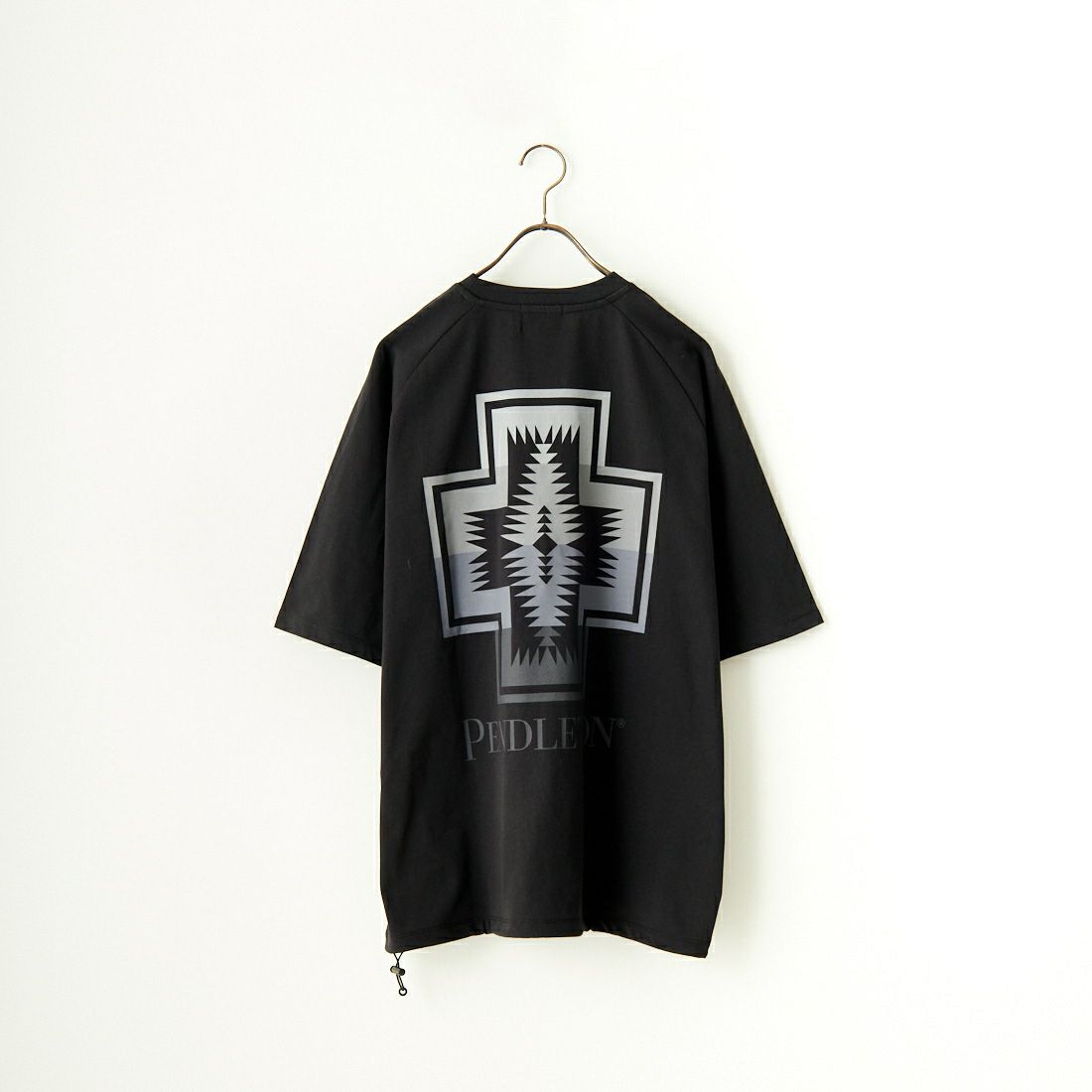 PENDLETON [ペンドルトン] 別注 ネイティブ柄バックプリント ショートスリーブTシャツ [4275-6218-JF] BLACK