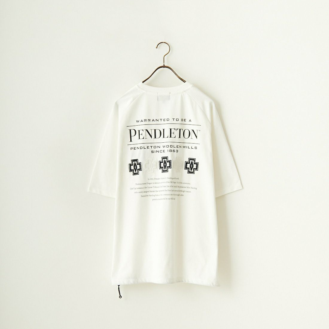 PENDLETON [ペンドルトン] 別注 ネイティブ柄バックプリント ショートスリーブTシャツ [4275-6218-JF] BLACK