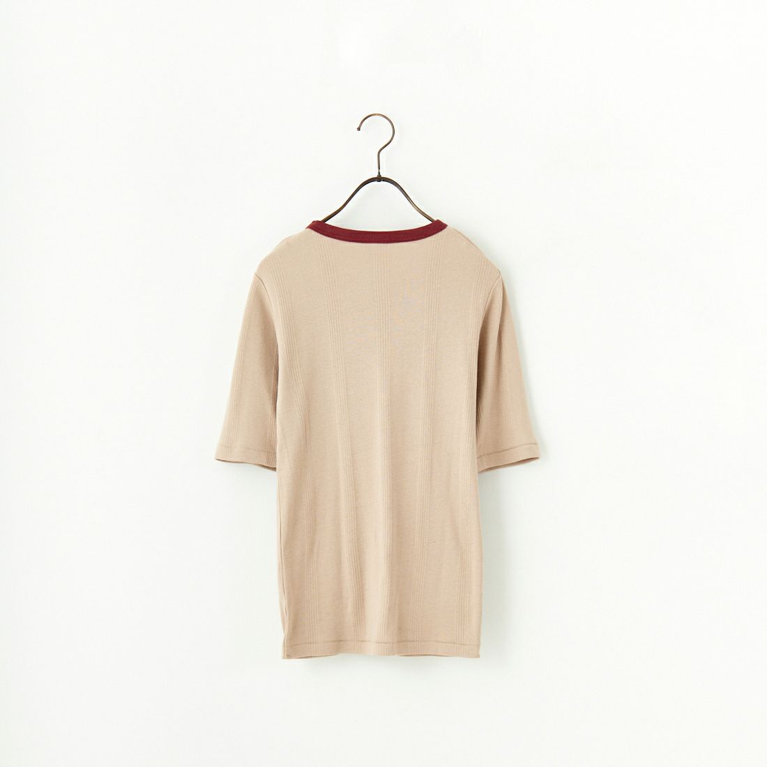Robert P.Miller [ロバートピーミラー] 別注 5分袖クルーネックTシャツ [RM241-248IN-JF] BEIGE