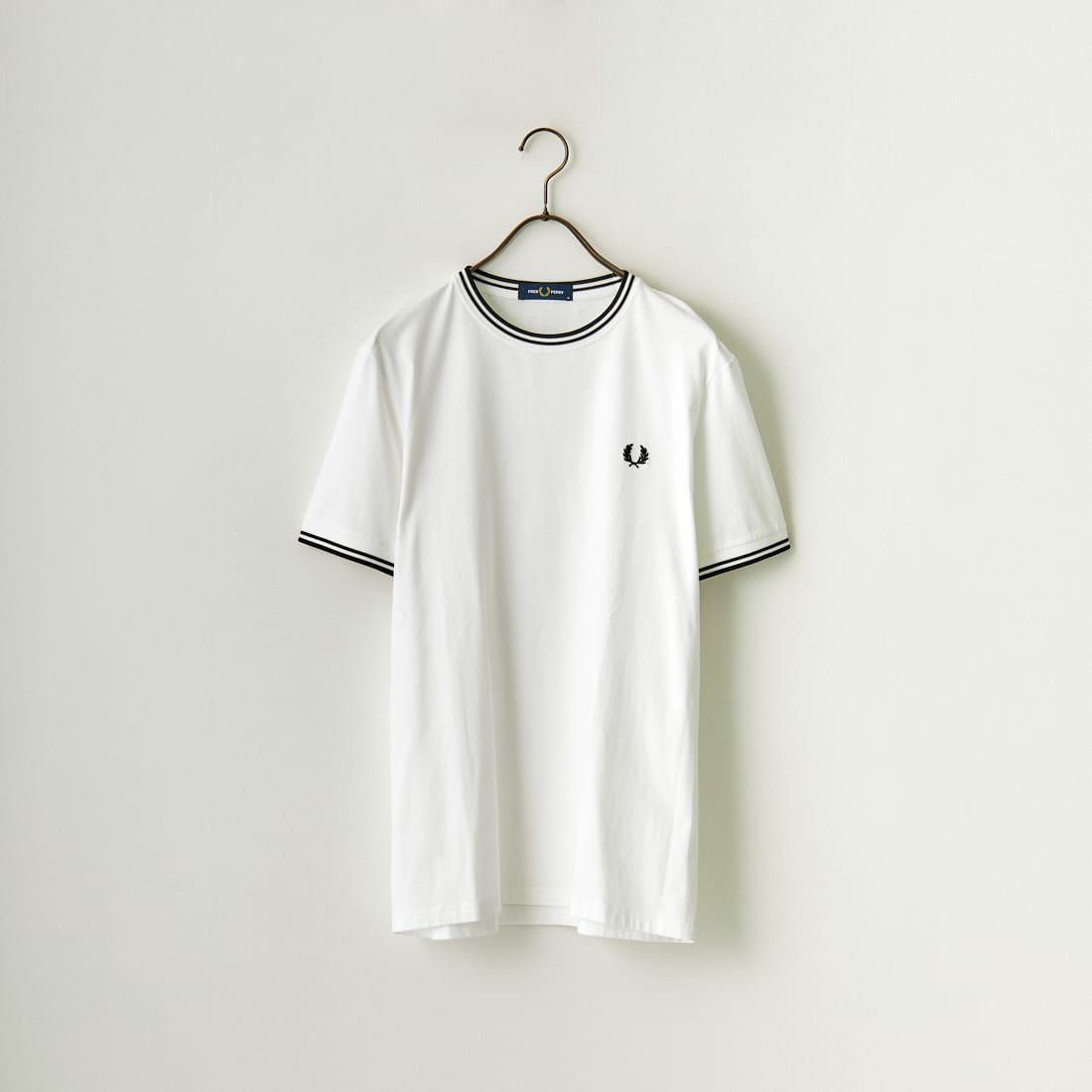 FRED PERRY [フレッドペリー] ツインティップTシャツ [M1588] 100 WHITE