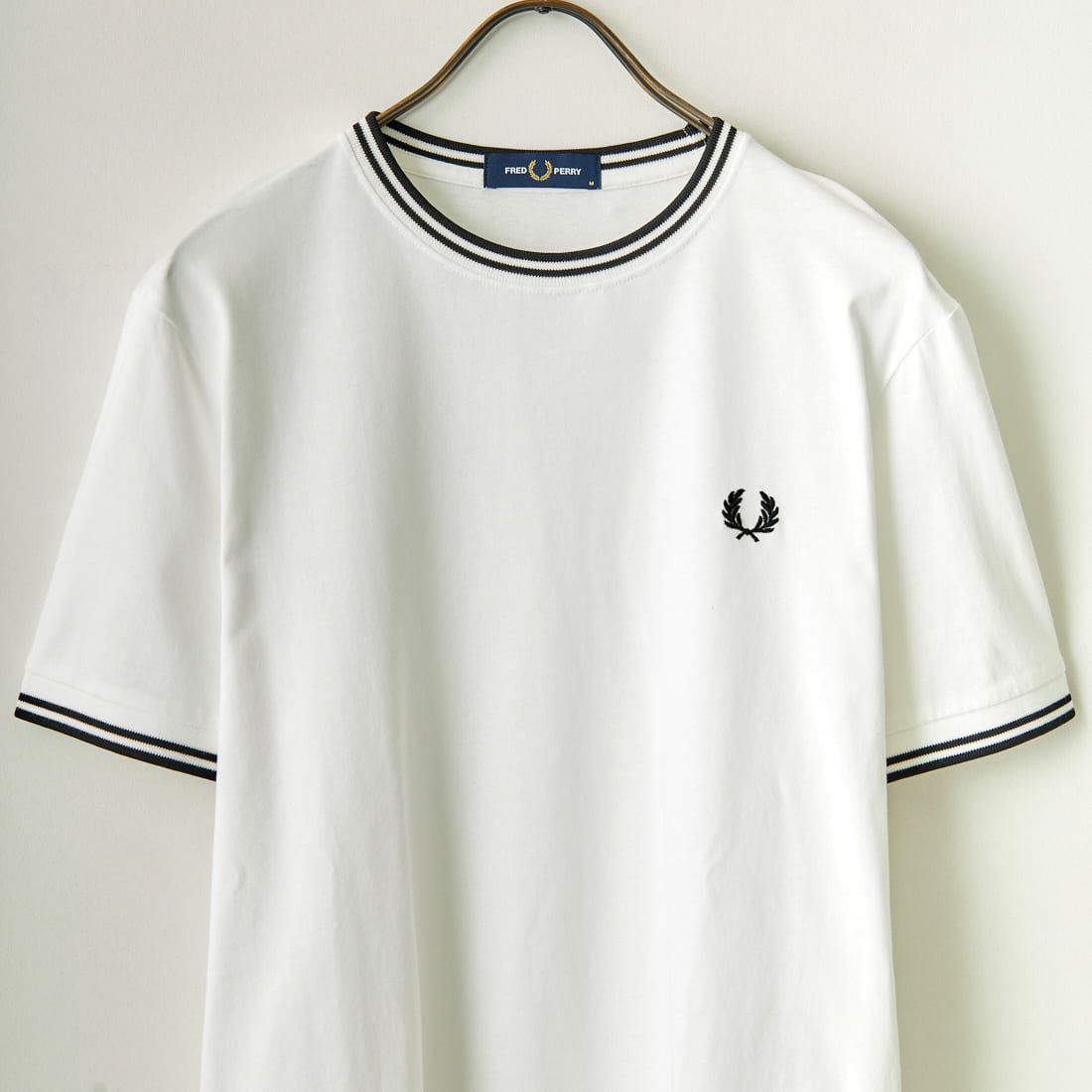 FRED PERRY [フレッドペリー] ツインティップTシャツ [M1588] 100 WHITE