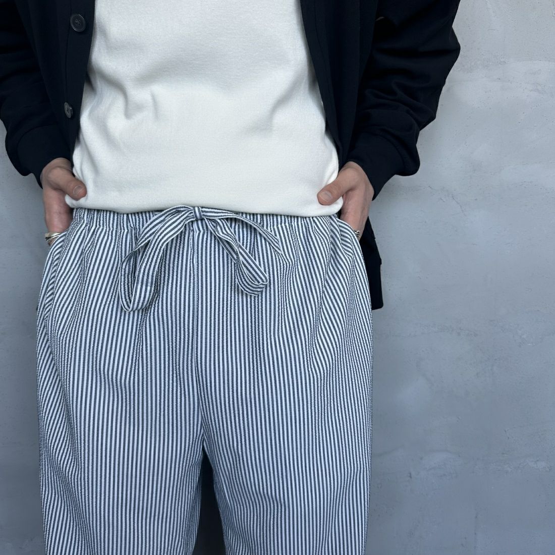 UNIVERSAL OVERALL [ユニバーサルオーバーオール] 別注 パジャマパンツ [U2411660IN-JF] NVY ST SOC