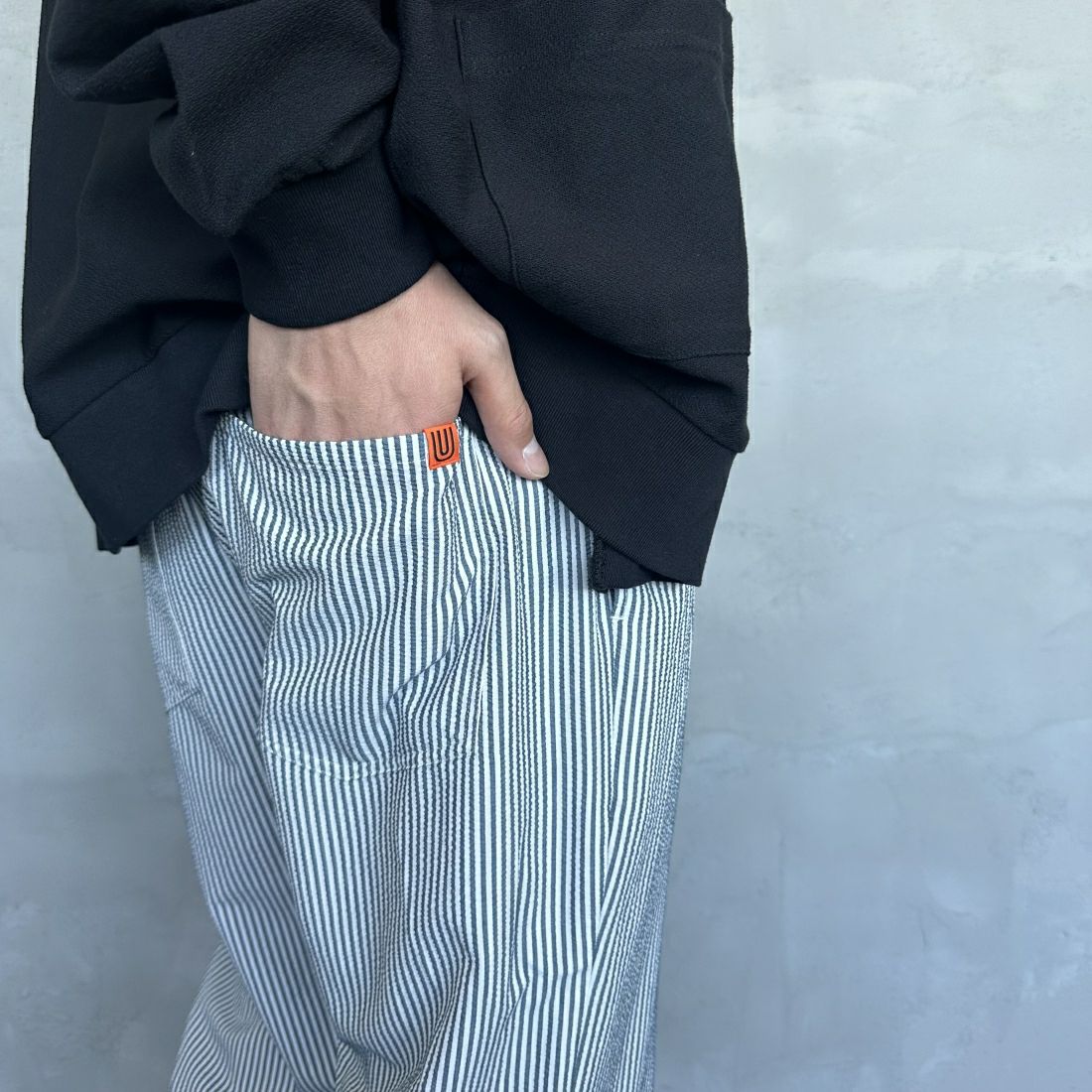 UNIVERSAL OVERALL [ユニバーサルオーバーオール] 別注 パジャマパンツ [U2411660IN-JF] NVY ST SOC