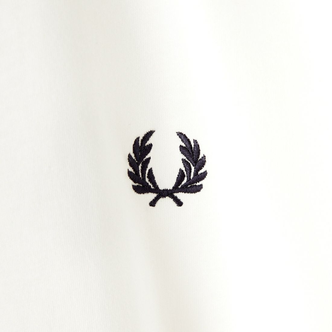 FRED PERRY [フレッドペリー] 別注 ワンポイントロゴ刺繍 ショートスリーブ リンガーTシャツ [M3519-JF] 567 WHT/NV