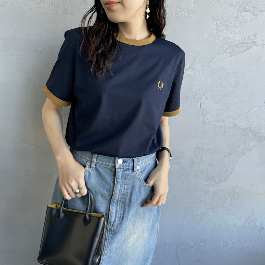 FRED PERRY ドッキング Tシャツ ロゴ刺繍 レア S - トップス