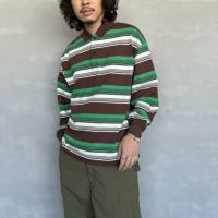 BRN BORDER&&モデル身長：173cm 着用サイズ：L&&