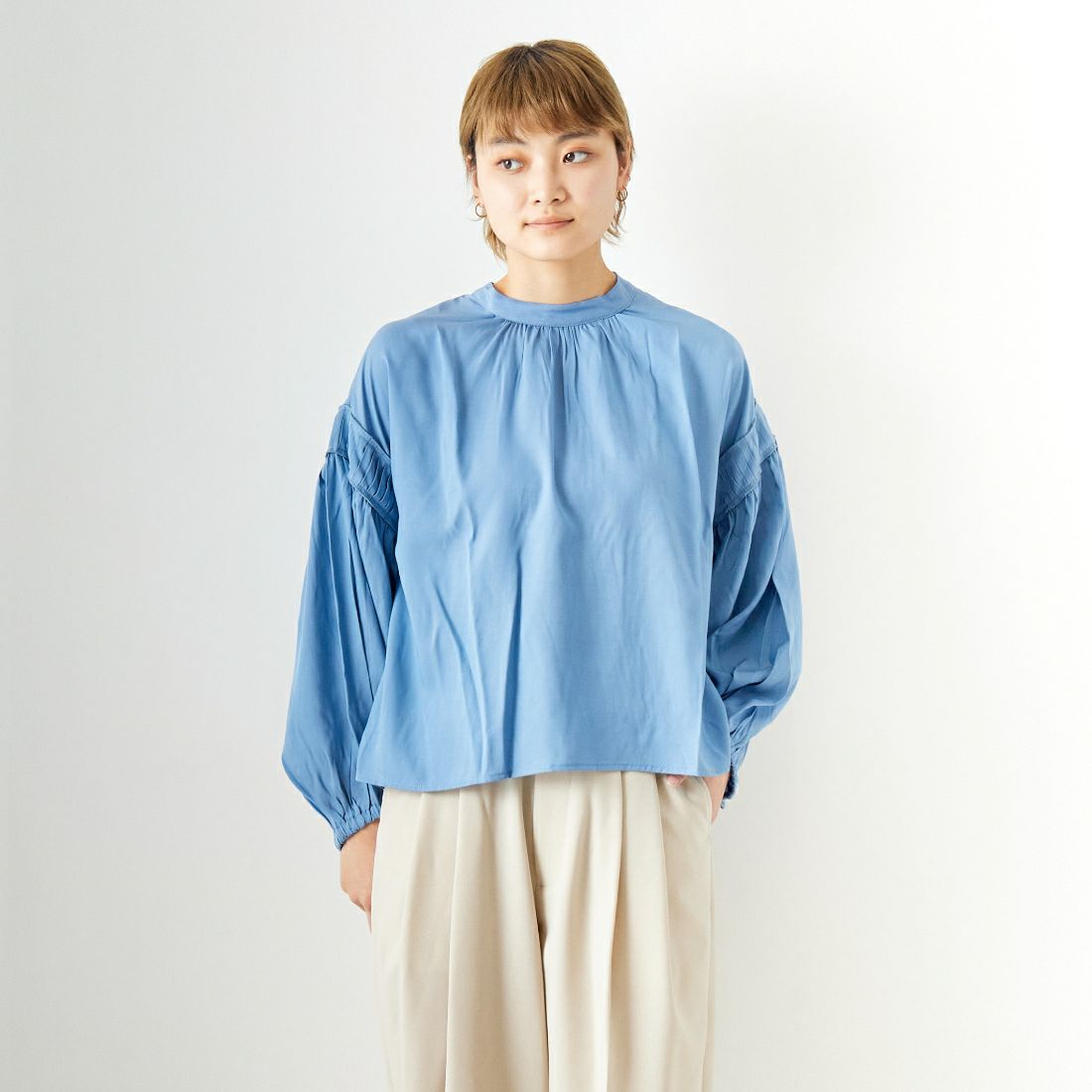 501 ﾌﾞﾙｰ&&モデル身長：160cm 着用サイズ：F&&