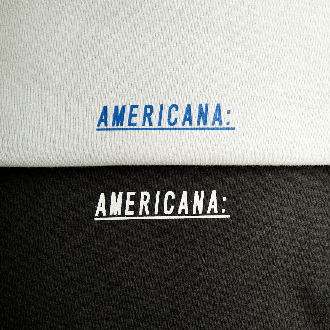 Americana × JEANS FACTORY [アメリカーナ × ジーンズファクトリー] 別注 ラウンドヘムバックプリントTシャツ [ASO-M-700-2-JF]