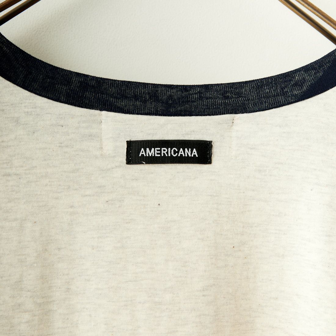 Americana × JEANS FACTORY [アメリカーナ × ジーンズファクトリー] 別注 ワンポイント袖シアーラグランTシャツ [ASO-M-698-1-JF] ｵｰﾄﾐｰﾙ
