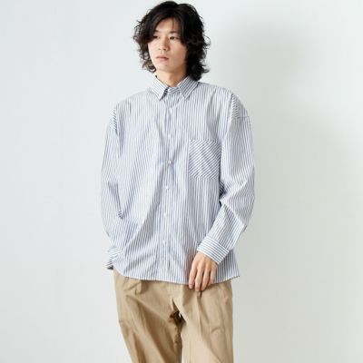 B ST.WHT&&モデル身長：182cm 着用サイズ：L&&