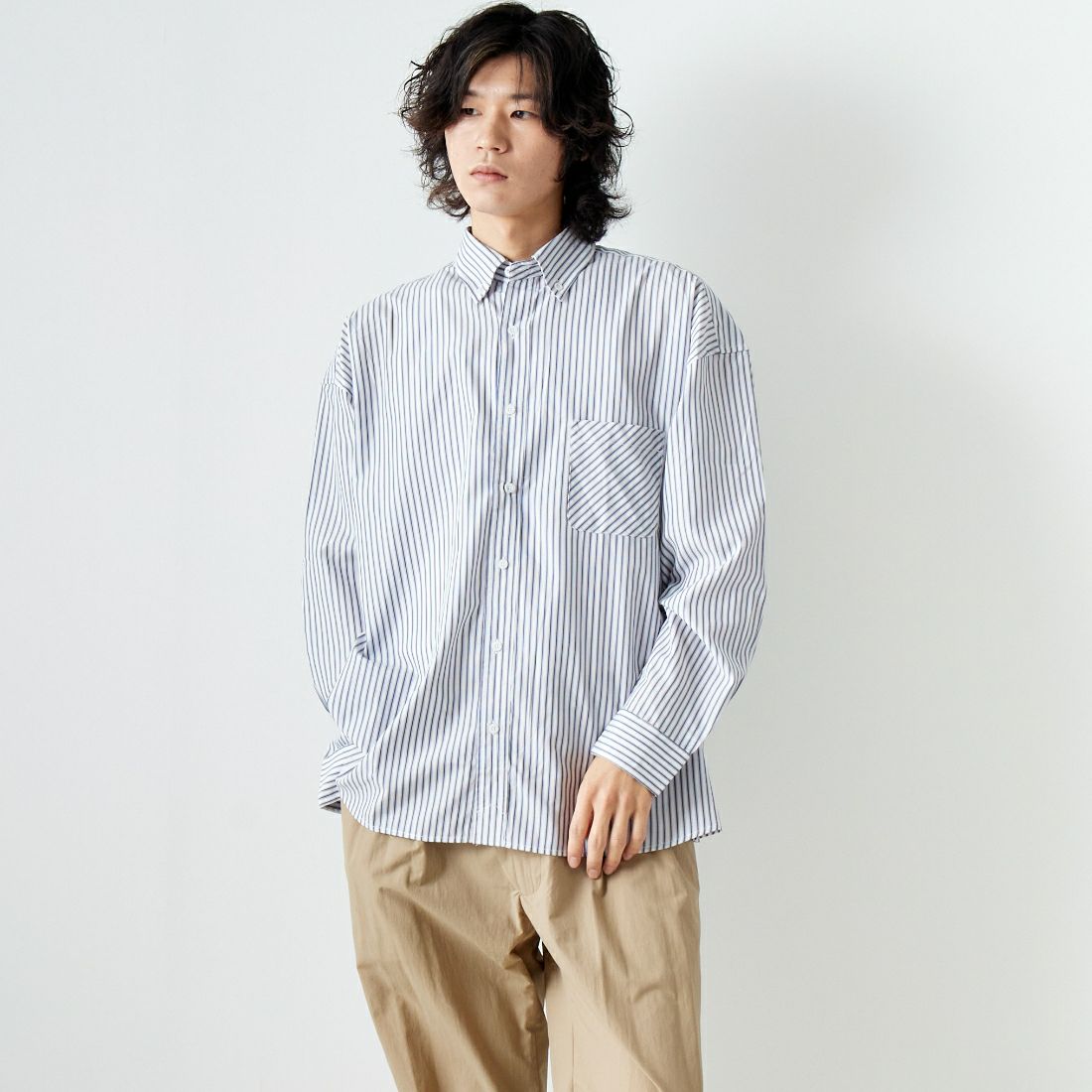 Jeans Factory Clothes [ジーンズファクトリークローズ] ビッグボタンダウンシャツ [JFC-241-014]