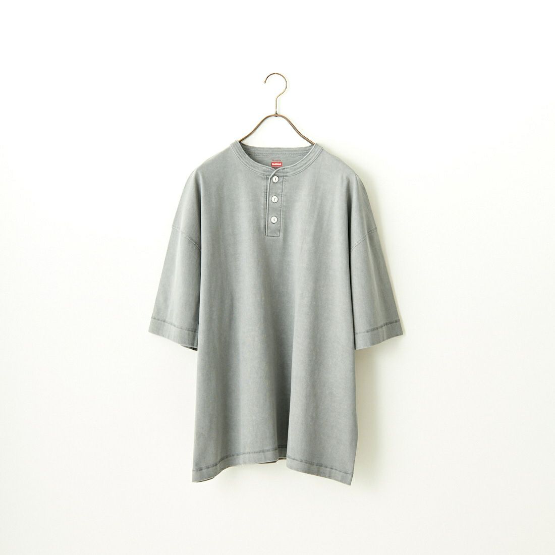 Health knit [ヘルスニット] 別注 ビックシルエット ヘンリーネックTシャツ [HR24S-M021-JF] CHARCOAL