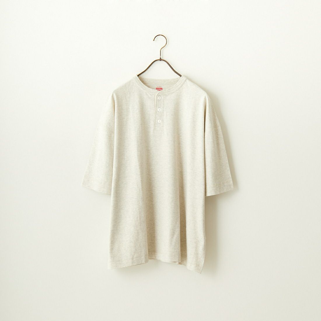 Health knit [ヘルスニット] 別注 ビックシルエット ヘンリーネックTシャツ [HR24S-M021-JF] GREY
