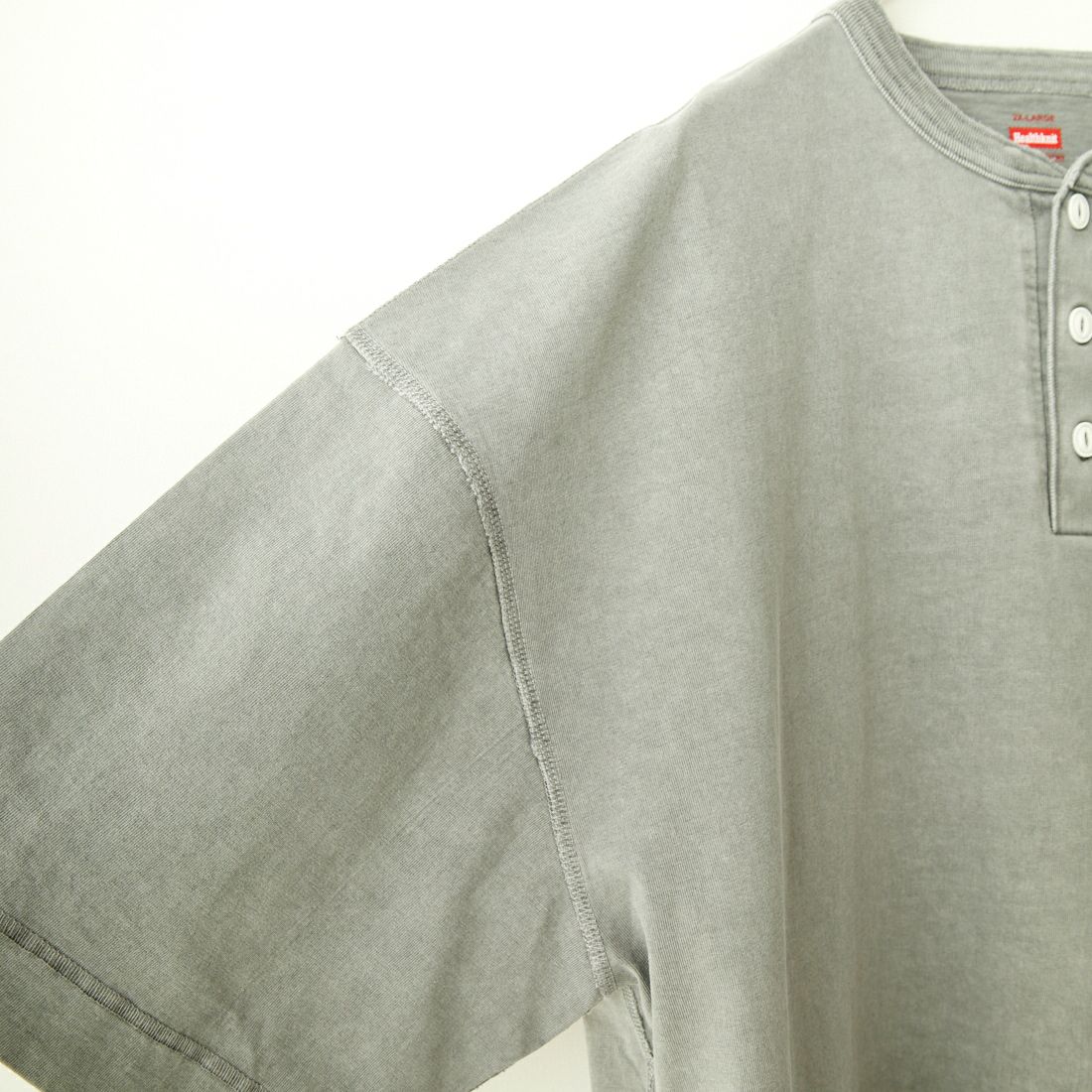 Health knit [ヘルスニット] 別注 ビックシルエット ヘンリーネックTシャツ [HR24S-M021-JF] CHARCOAL