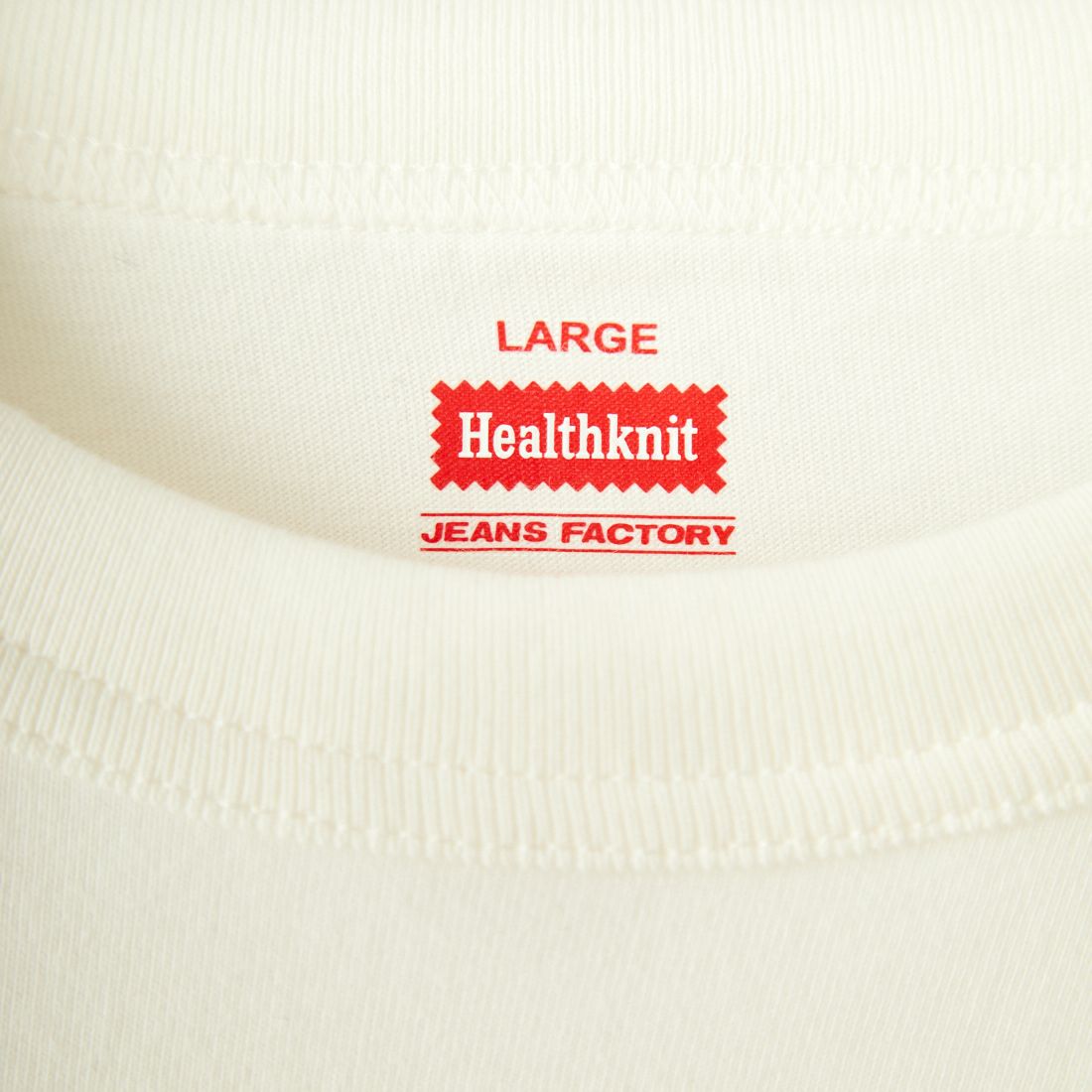 Health knit [ヘルスニット] 別注 ビックシルエット クルーネックTシャツ [HR24S-M022-JF] WHITE