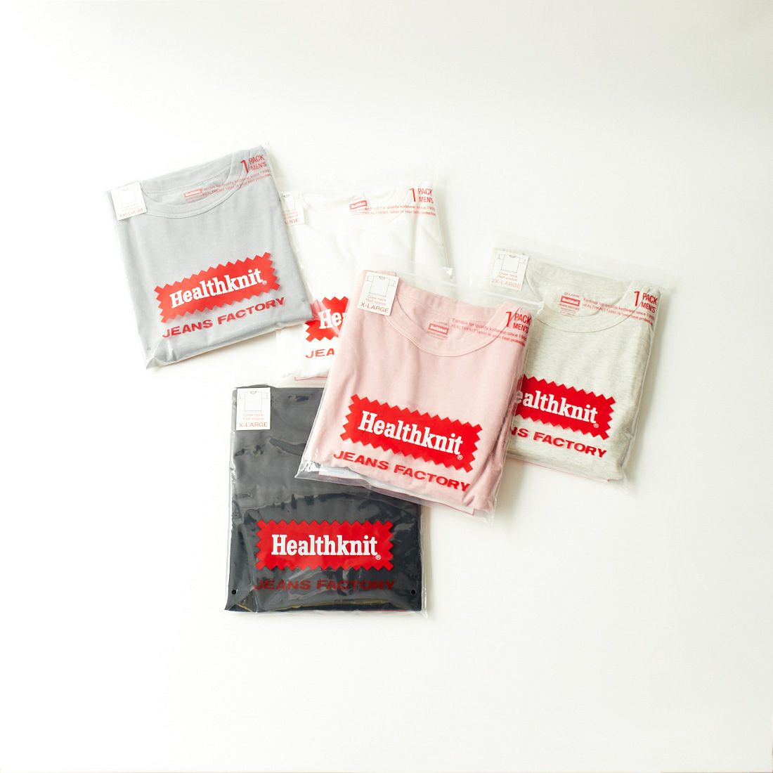 Health knit [ヘルスニット] 別注 ビックシルエット クルーネックTシャツ [HR24S-M022-JF] WHITE