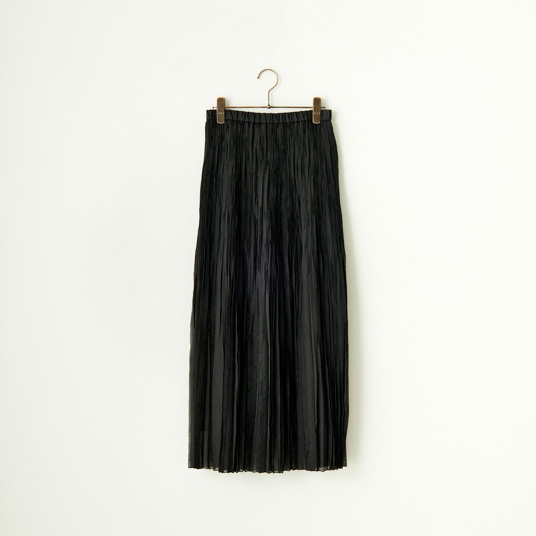 MICA&DEAL [マイカアンドディール] ランダムプリーツスカート [0124102050] BLACK