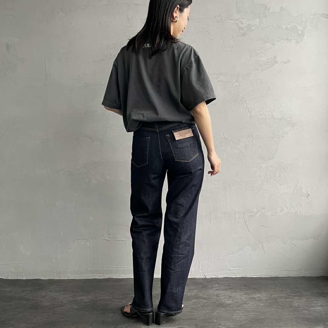 YANUK [ヤヌーク] ボーイズストレート LEA/レア [57134230] OWI&&モデル身長：163cm　着用サイズ：24&&