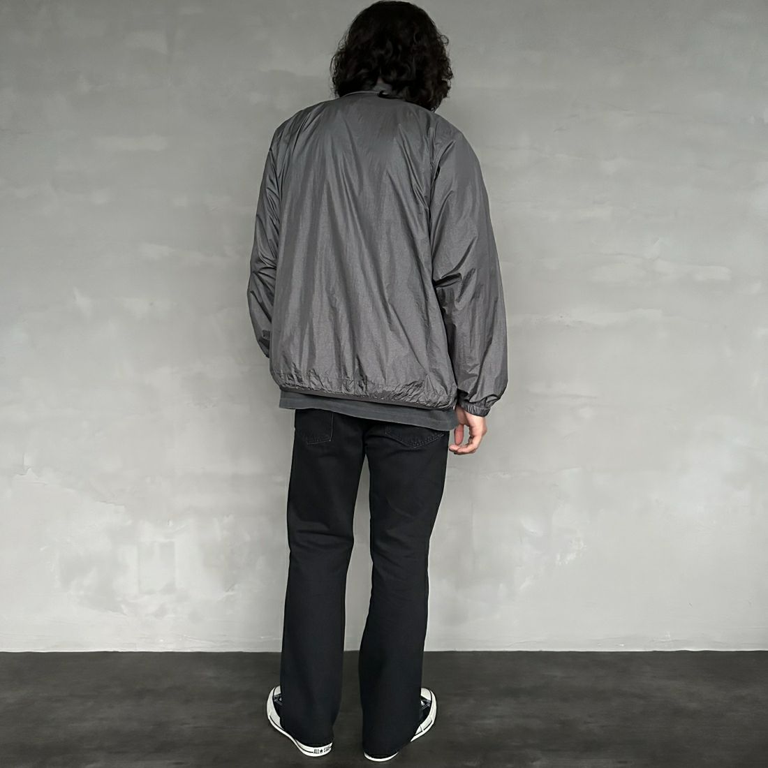 frostline [フロストライン] 別注 フルジップジャケット [FL1-JK-IN4-JF] CHARCOAL&&モデル身長：173cm 着用サイズ：M&&