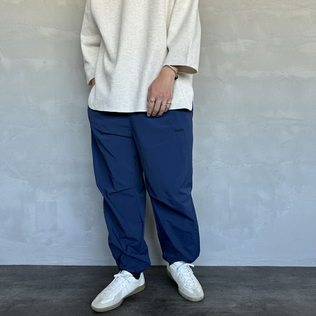 NAVY&&モデル身長：173cm 着用サイズ：L&&