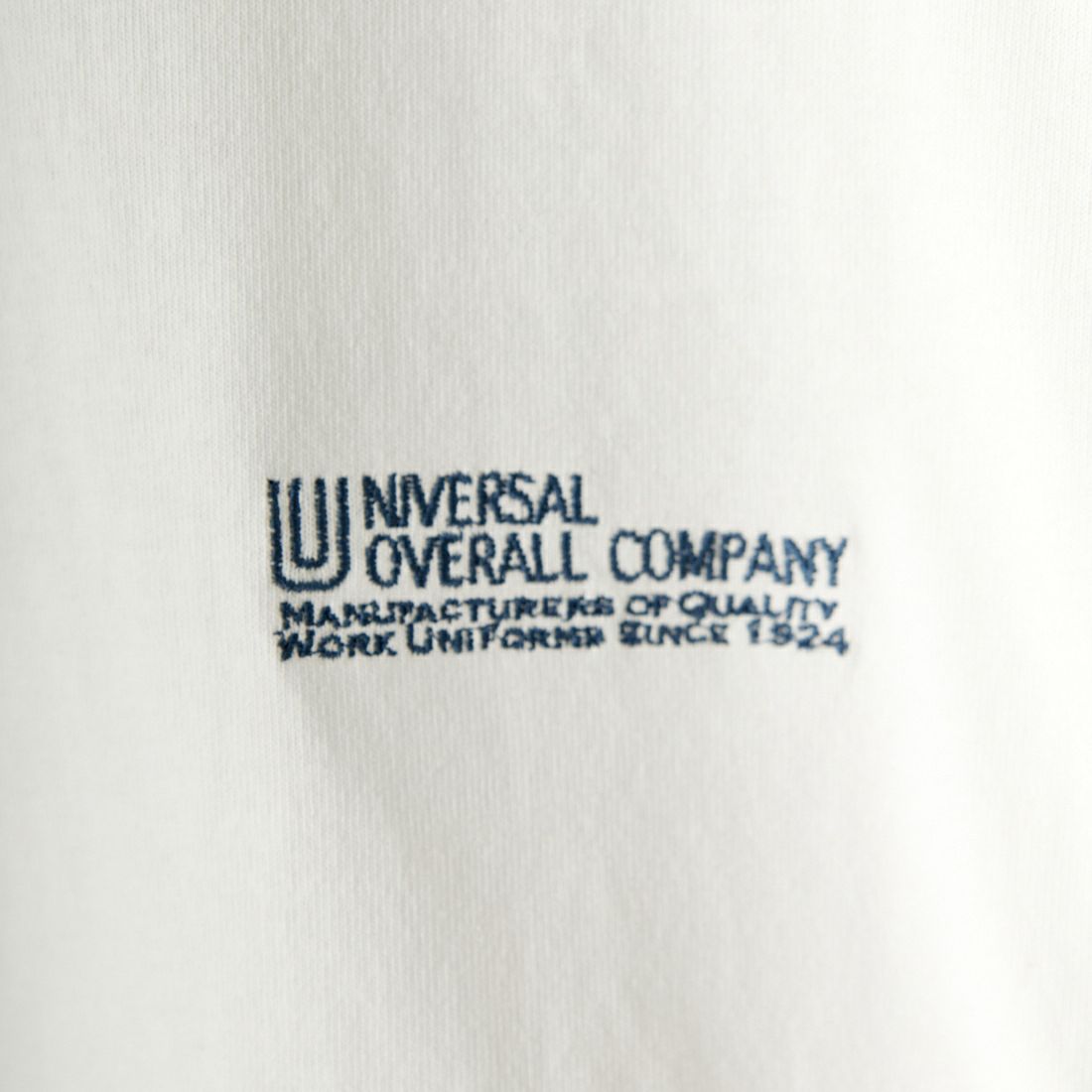 UNIVERSAL OVERALL [ユニバーサルオーバーオール] 別注 ドローコード付き ワイドシルエットTシャツ [U2411282IN-JF] WHITE