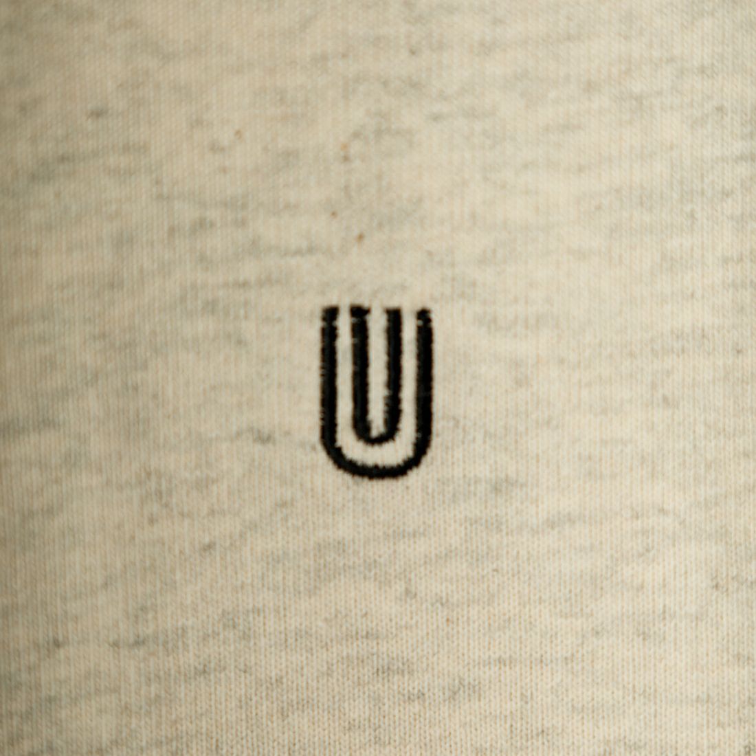 UNIVERSAL OVERALL [ユニバーサルオーバーオール] 別注 ワンポイントロゴ刺繍 ロングスリーブTシャツ [U2413215IN-JF] OAT/BRN