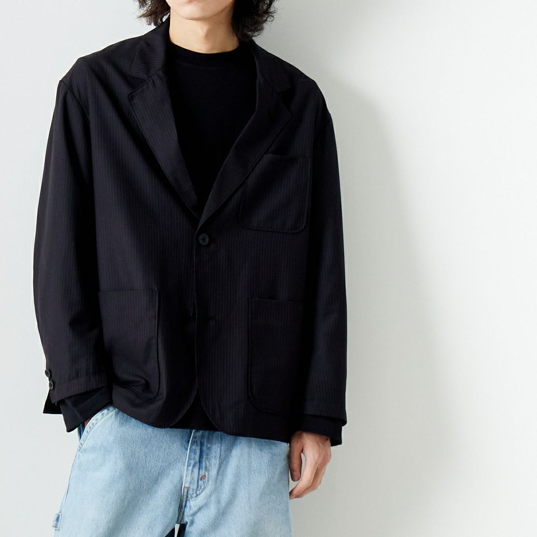 Noir Fabrik [ヌワールファブリック] ワイドジャケット [NF-241-018] BLACK ST