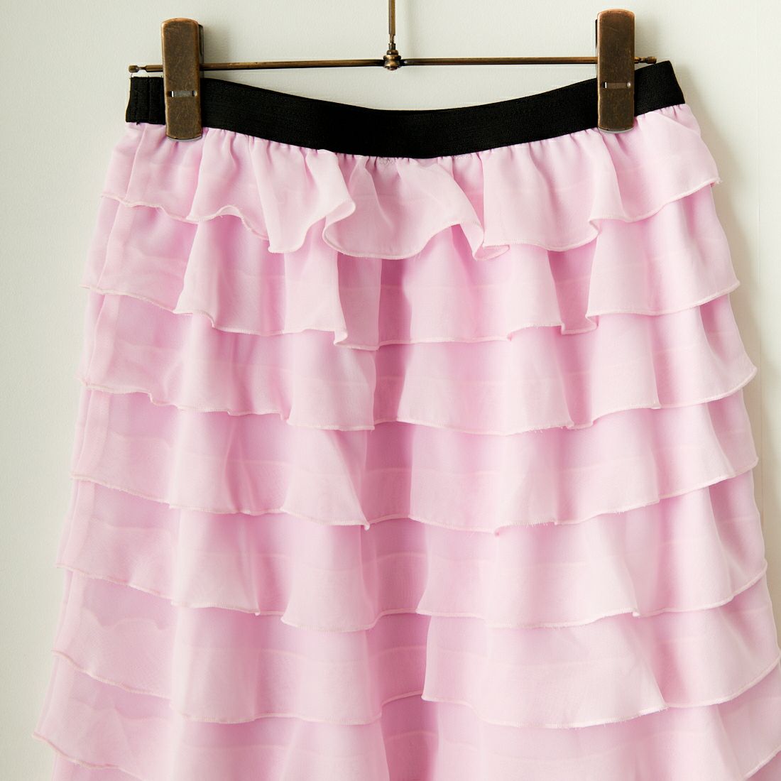 TORRAZZO DONNA [トラッゾドンナ] シフォンラッフルスカート [6241-415] 55 PINK