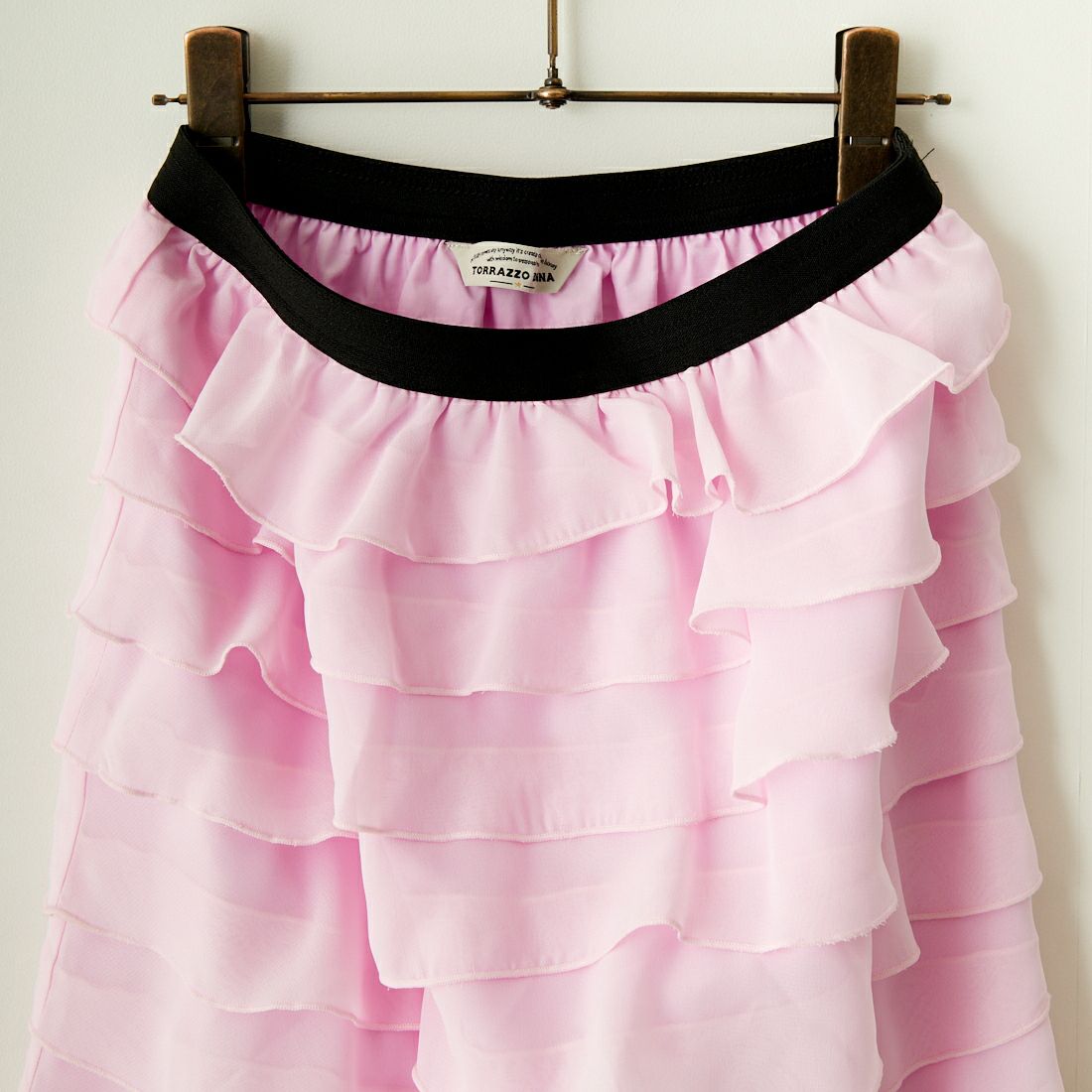 TORRAZZO DONNA [トラッゾドンナ] シフォンラッフルスカート [6241-415] 55 PINK