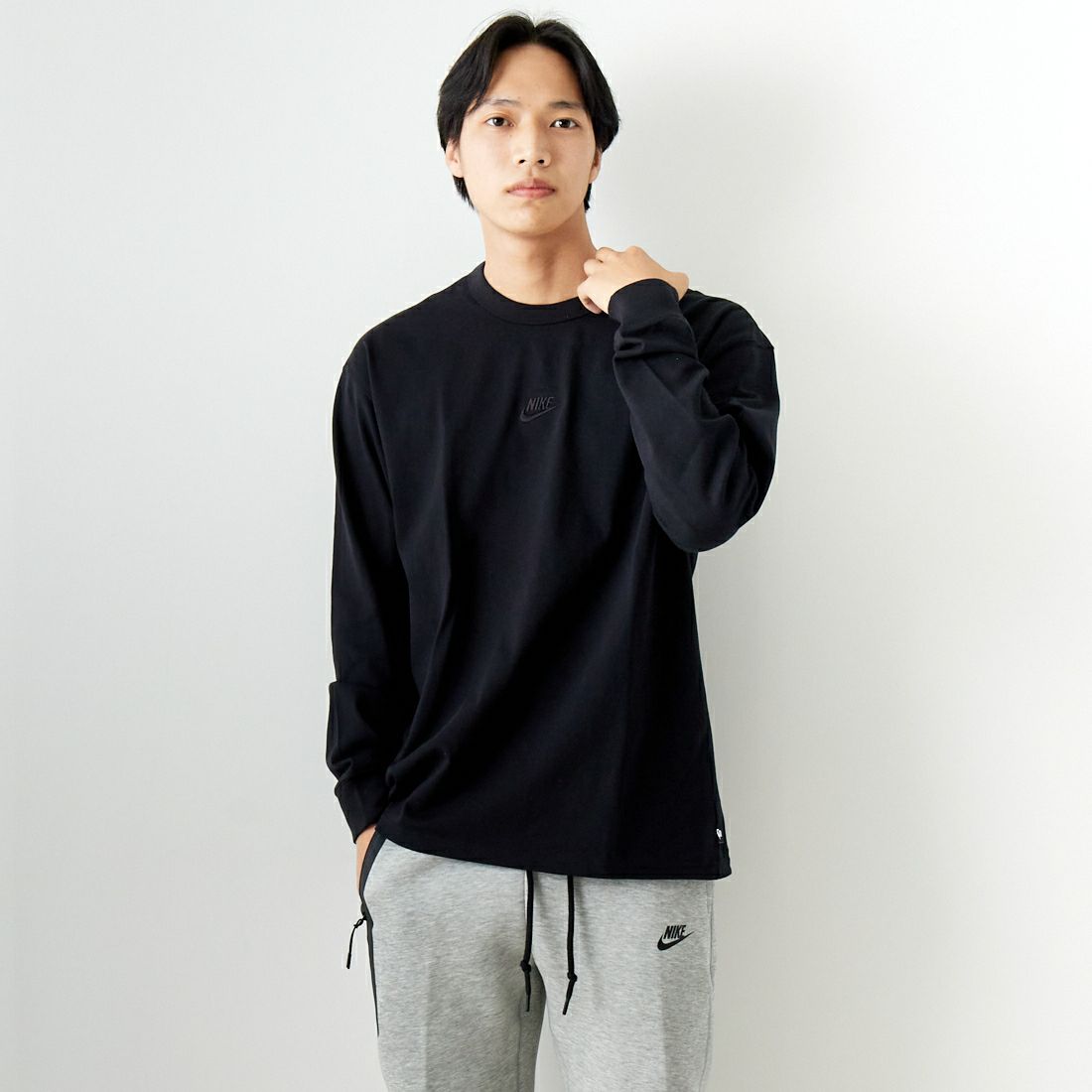 NIKE [ナイキ] テックフリース ジョガーパンツ [FB8003] 063 ﾀﾞｰｸｸﾞ &&モデル身長：179cm 着用サイズ：L&&