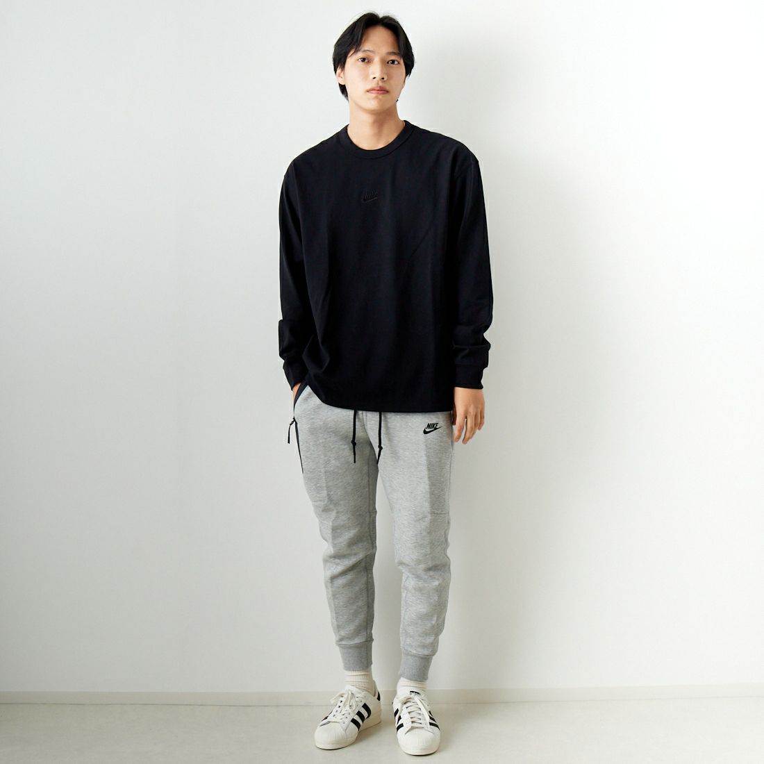 NIKE [ナイキ] テックフリース ジョガーパンツ [FB8003] 063 ﾀﾞｰｸｸﾞ &&モデル身長：179cm 着用サイズ：L&&