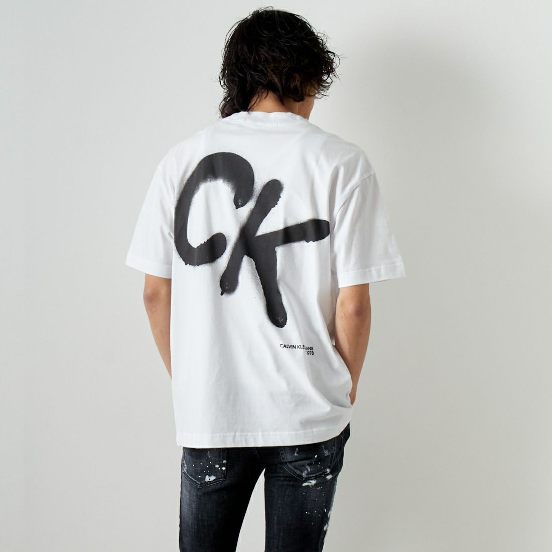 Calvin Klein Jeans [カルバンクライン ジーンズ] CK SPRAY プリントT