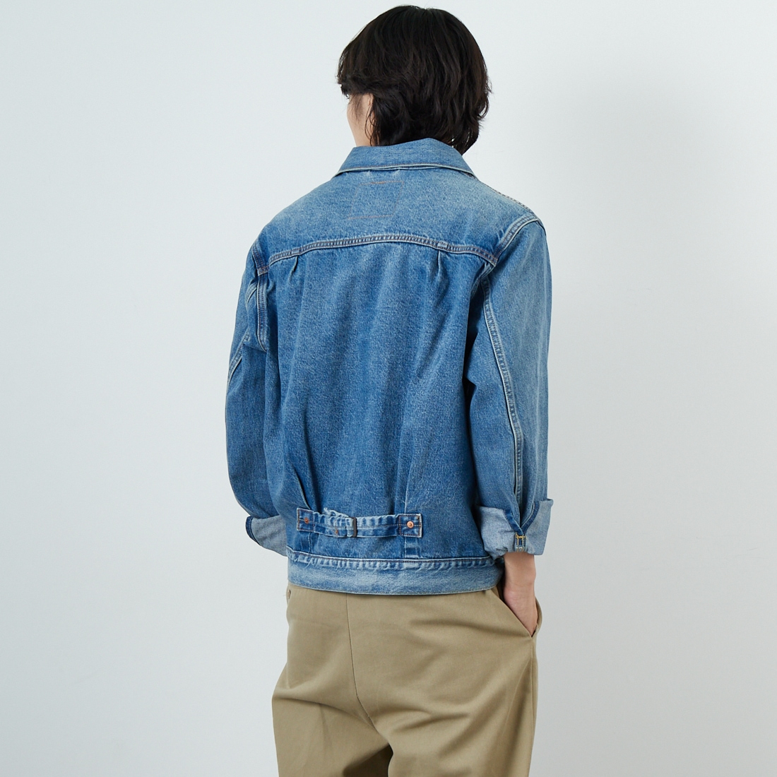 LEVI'S [リーバイス] TYPE1 トラッカージャケット [A3174-00] 04 DANCING &&モデル身長：179cm 着用サイズ：M&&