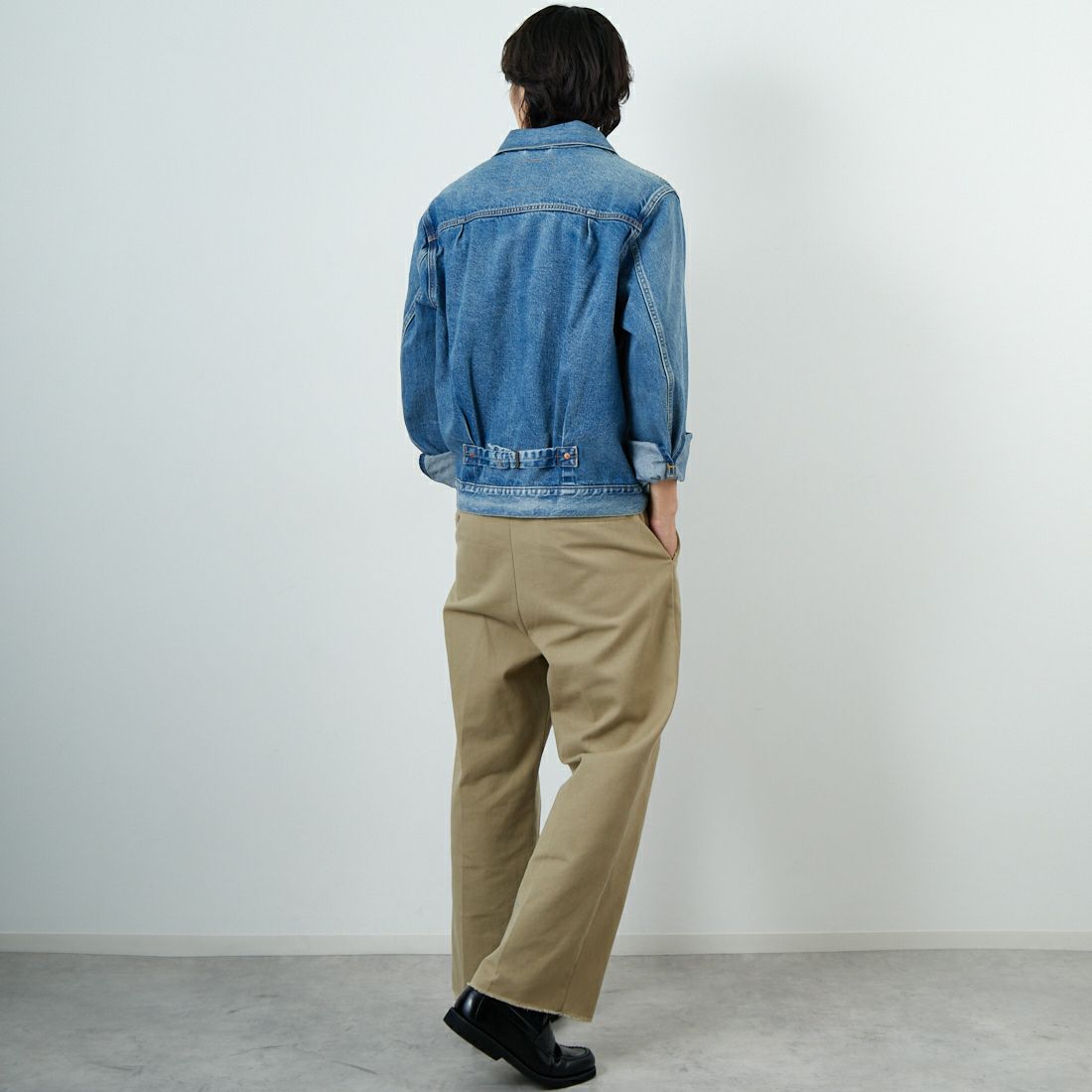 LEVI'S [リーバイス] TYPE1 トラッカージャケット [A3174-00] 04 DANCING &&モデル身長：179cm 着用サイズ：M&&