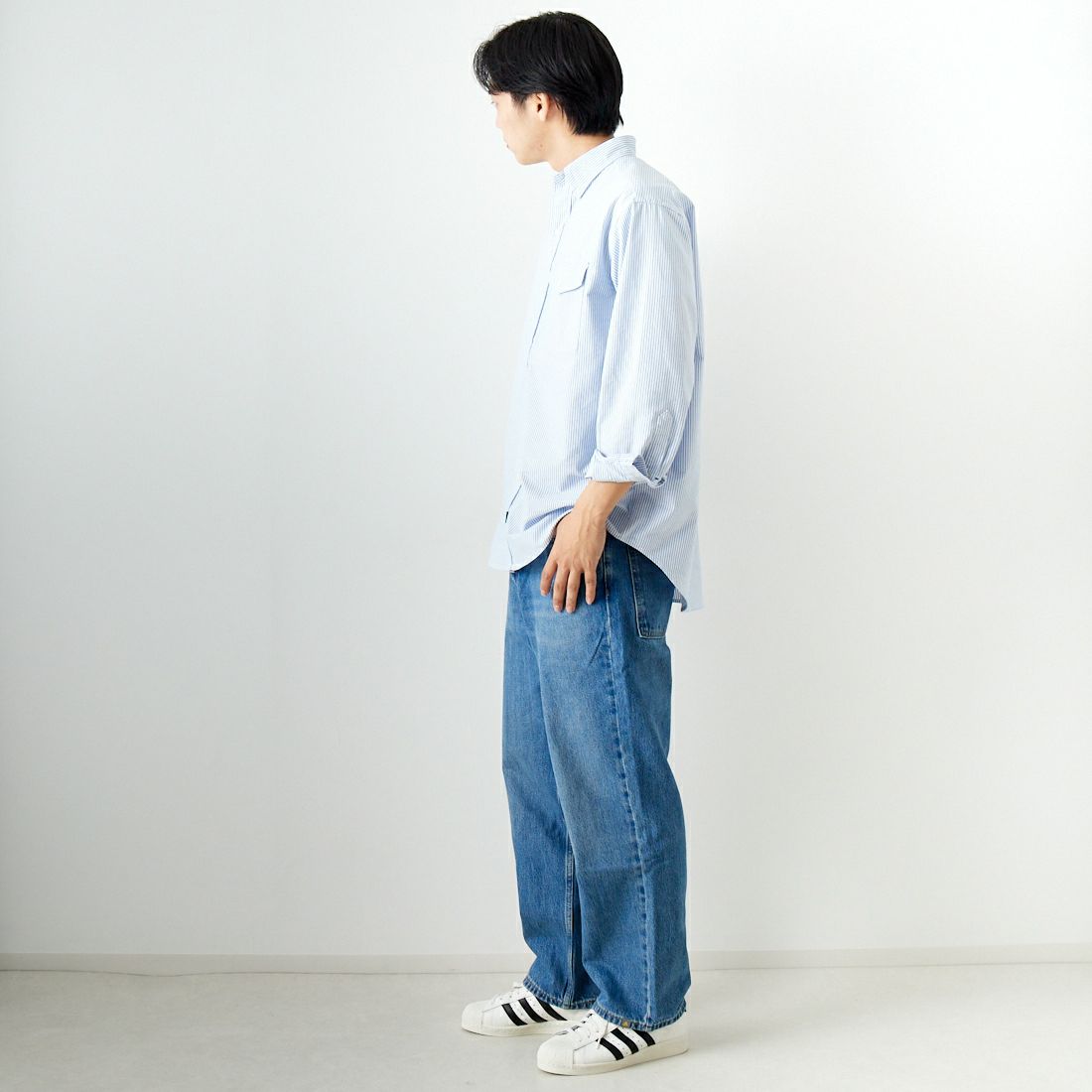 LEVI'S [リーバイス] SILVERTAB ルーズフィット [A7488-00] 01 HERE FO &&モデル身長：179cm 着用サイズ：32&&