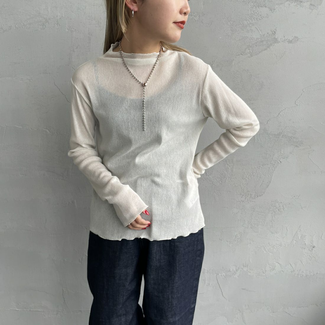 031 ｵﾌ&&モデル身長：156cm 着用サイズ：F&&